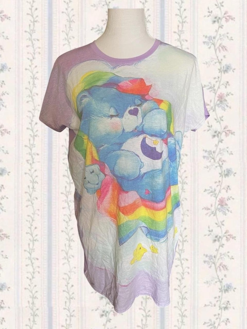 Undiz x carebears bedtime bear oversize tshirt dress